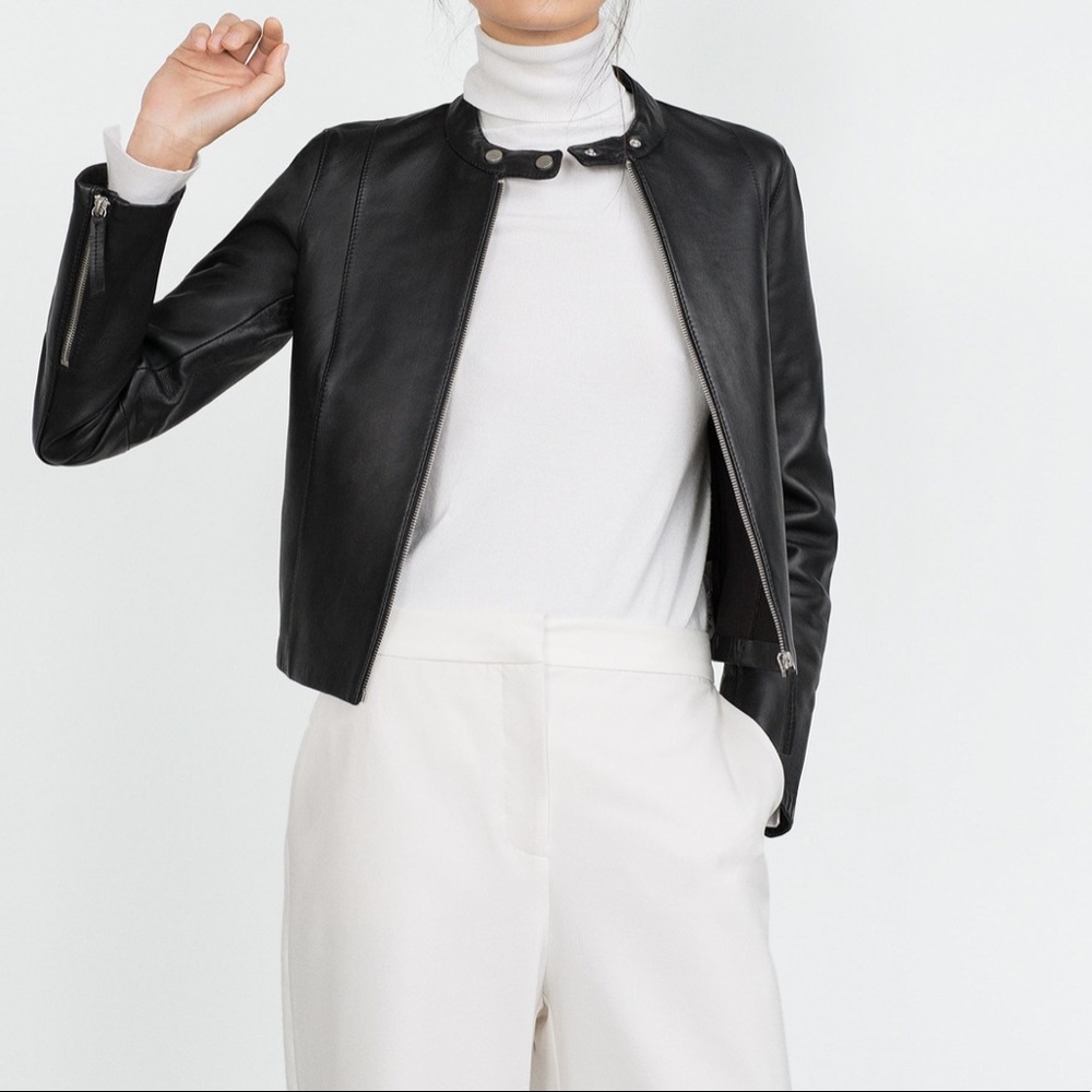 Zara Genuine Leather Jacket